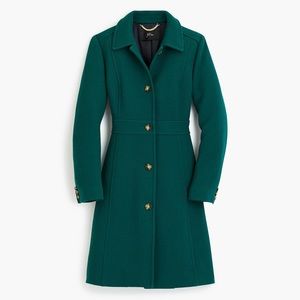 BRAND NEW J. Crew Lady Day Coat - Pack Green - Size 6